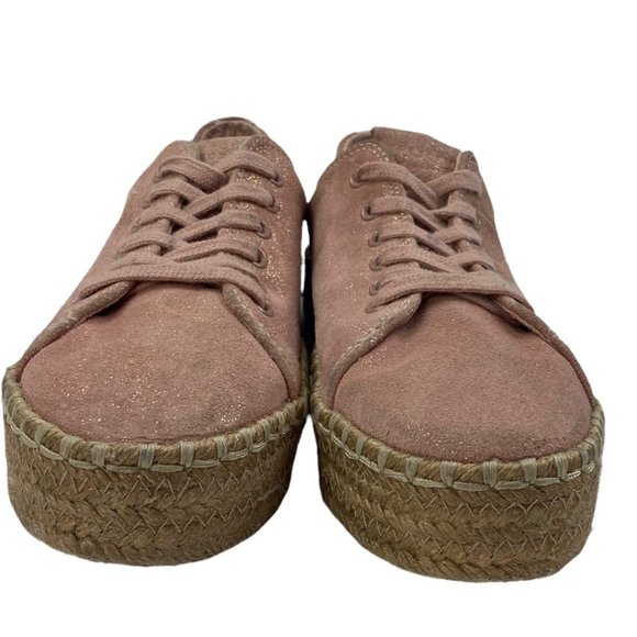 Tretorn Sparkly Pink Espadrilles Platform Sneakers size 6 - Picture 5 of 9